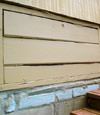 an old-fashioned crawl space door in Grunthal about to be replaced