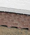 crawl space insulation installed in Moosomin over our extra large drainage matting