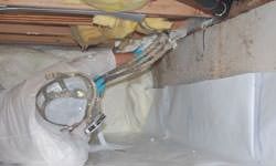 Crawl space vapor barrier system in Melville, Saskatchewan and Manitoba