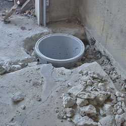Placing a sump pit in a Roblin home