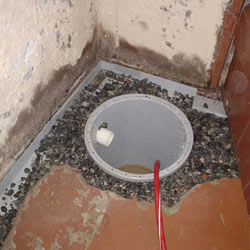 Installing a sump in a sump pump liner in a Yorkton home