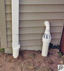 No-freeze basement drain discharge line in Virden