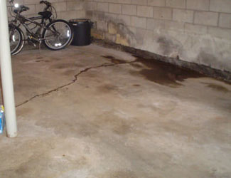 basement floor crack repair system in Saskatchewan and Manitoba
