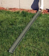 Foundation water directed away from the home with a simple gutter downspout extension
