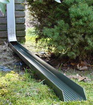Gutter downspout extension installed in Melita