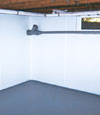 Yorkton, SK and MB wet basement wall covering that tucks into a perimeter drainage system